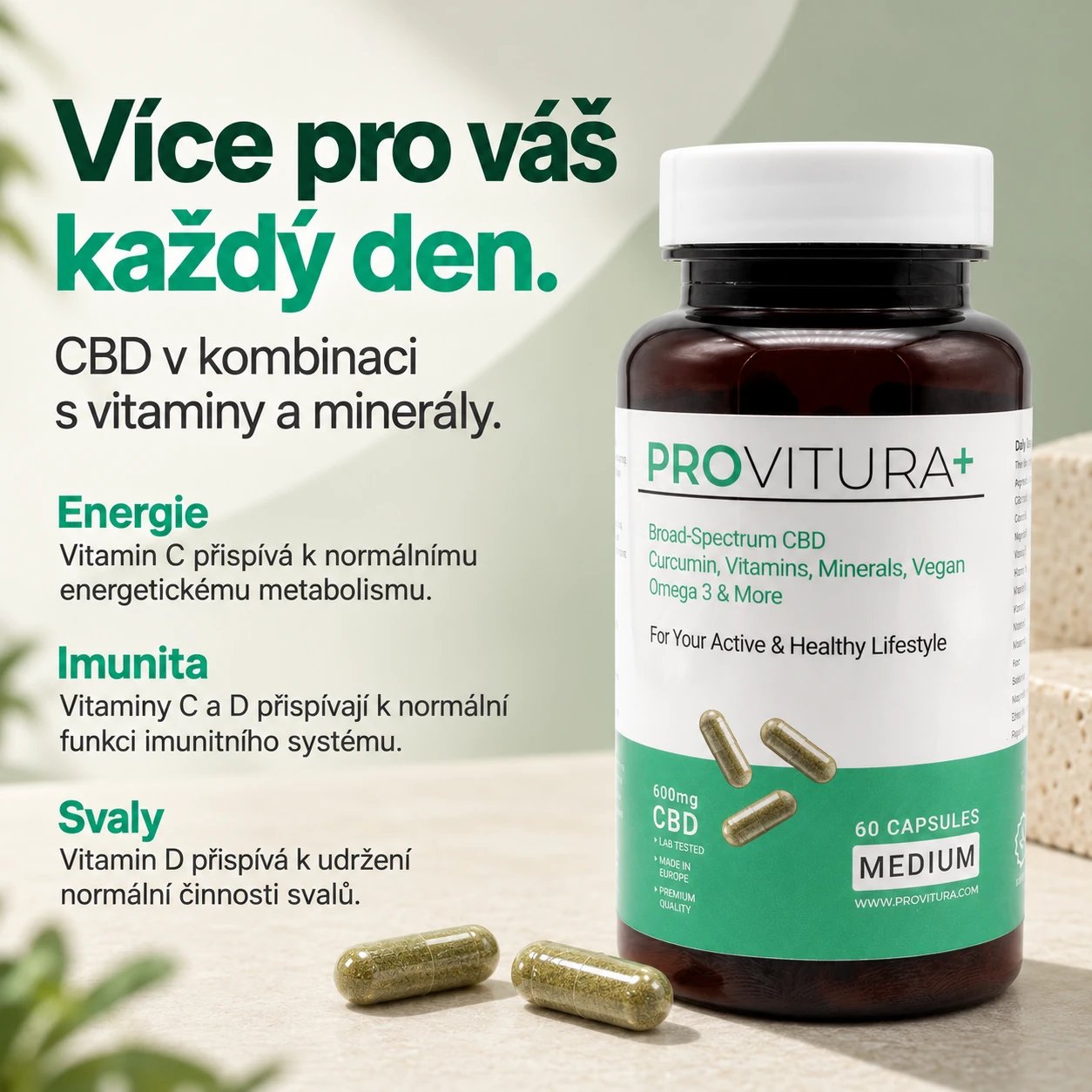 Více pro váš každý den. CBD v kombinaci s vitaminy a minerály. — Medium